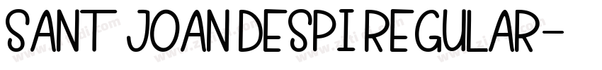Sant Joan Despi Regular字体转换